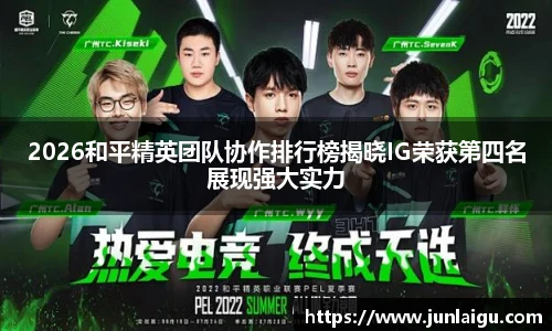 jjb竞技宝2026和平精英团队协作排行榜揭晓IG荣获第四名展现强大实力
